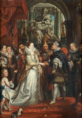 Lot 26 - After Peter Paul Rubens Marriage of Marie de...