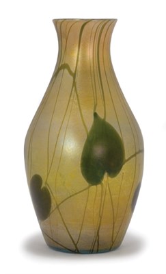 Lot 1495 - Tiffany Favrile Glass Vase Circa 1918 Of ovoid...