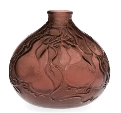 Lot 1555 - Lalique Mold Blown Glass Courges Vase...
