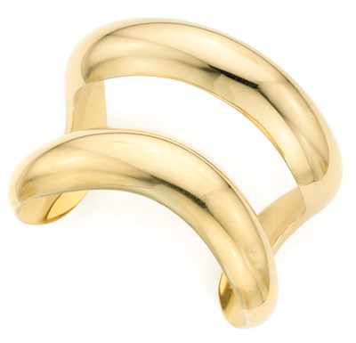 Lot 367 - Gold Cuff Bangle, Tiffany & Co., Elsa Peretti