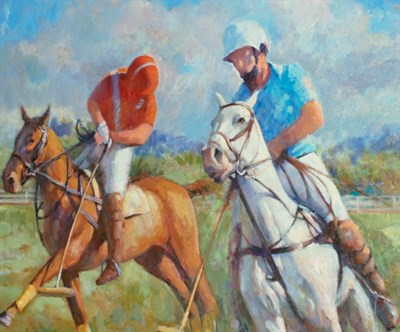 Lot 99 - Edward Brodney American, 1910-2002 Polo Match...