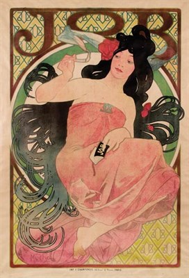 Lot 423 - Alphonse Mucha JOB (R./W. 51) Color lithograph,...