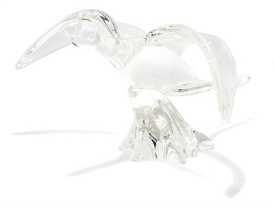 Lot 3660 - Steuben Glass Pheasant #8243 By L. Atkins