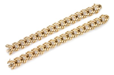 Lot 36 - Pair of Gold Bracelets