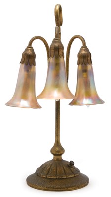 Lot 1509 - Tiffany Studios Gilt-Bronze and Favrile Glass...