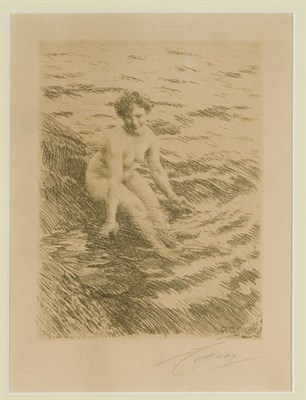 Lot 403 - Anders Zorn (1860-1920) WET (ASPLUND 240;...