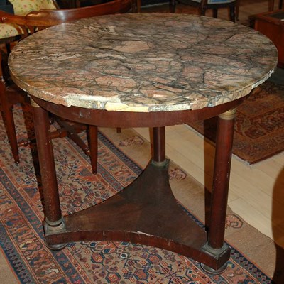 Lot 339 - Italian Empire Gilt-Bronze Mounted Mahogany...