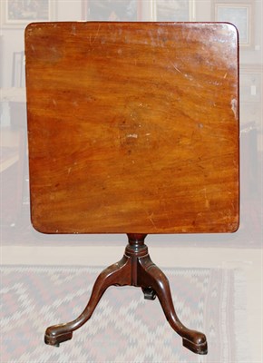 Lot 2200 - George III Mahogany Tilt-Top Table Early 19th...
