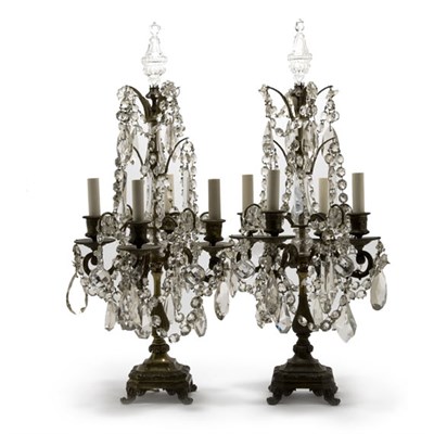Lot 3449 - Pair of Louis XVI Style Gilt-Metal and Glass...
