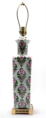 Lot 3375 - Three Asian Style Green and Red Porcelain...