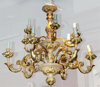 Lot 3385 - Neoclassical Style Gilt-Wood Twelve-Light...