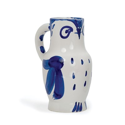 Lot 343 - Pablo Picasso OWL (A.R. 253) Painted and...