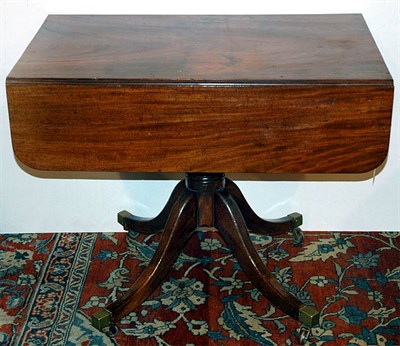 Lot 3232 - Regency Style Mahogany Drop-Leaf Table Height...