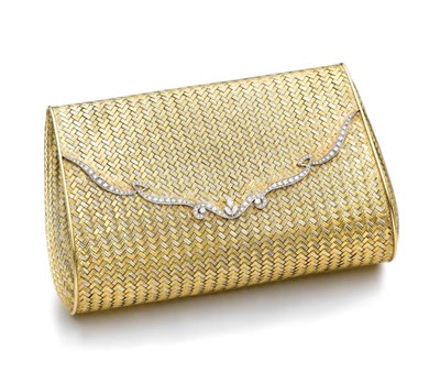 Lot 354 - Two-Color Gold and Diamond Evening Purse, Flli Piccini