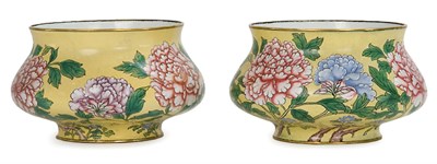 Lot 168 - Pair of Chinese Enamel Jars 19th Century Each...
