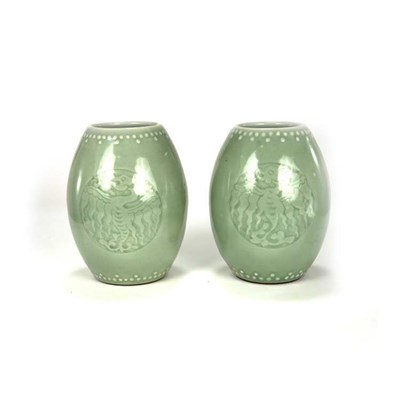 Lot 163 - Pair of Chinese Porcelain Vases Late 19th...