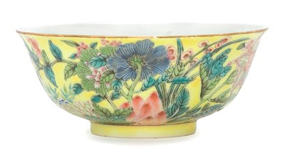 Lot 165 - Chinese Famille Rose Enameled Porcelain Bowl...