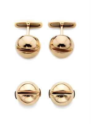 Lot 34 - Pair of Gold Cufflinks, Aldo Cipullo
