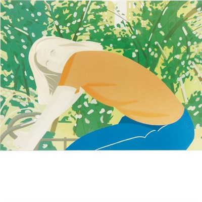 Lot 105 - Alex Katz BICYCLING IN CENTRAL PARK (MARAVELL...
