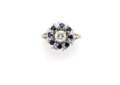 Lot 85 - Diamond and Sapphire Ring, J.E. Caldwell & Co.