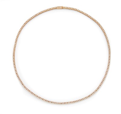 Lot 183 - Light Pink Diamond Necklace
