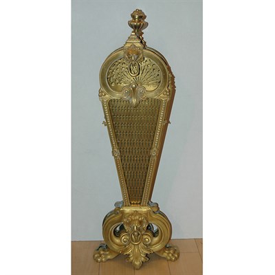 Lot 191 - Louis XV Style Gilt-Bronze Fan-Form Fire...
