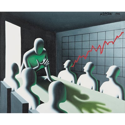 Lot 91 - Mark Kostabi American, b. 1960 Graphic...