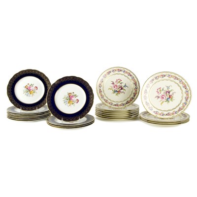 Lot 453 - Set of Twelve English Transfer and Gilt...