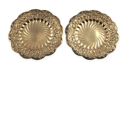 Lot 319 - Pair of Whiting Gilt Sterling Silver Footed...