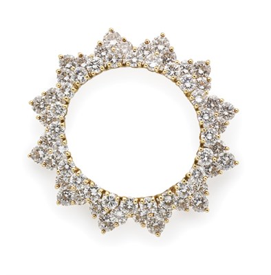 Lot 165 - Diamond Circle Brooch, Kurt Wayne