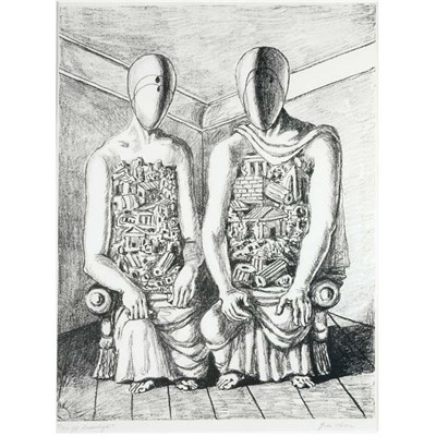 Lot 104 - Georgio de Chirico GLI ARCHEOLOGI V (CIRANNA...