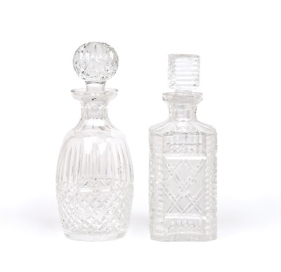 Lot 3656 - Two Waterford Crystal Spirit Decanters Height...