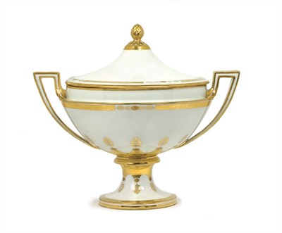 Lot 3536 - Vienna Style Porcelain Covered Tureen Height...