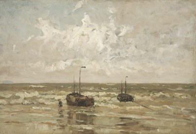 Lot 1049 - Adrien le Mayeur Belgian, 1880-1958 Seascape...