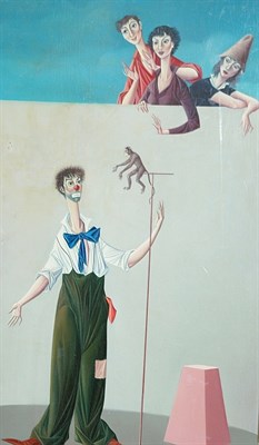 Lot 15 - Carlo Canevari Italian, b. 1922 Clown con...