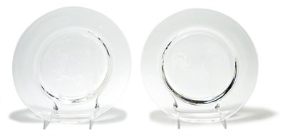 Lot 3667 - Two Steuben Glass Zodiac Plates Leo and Cancer....