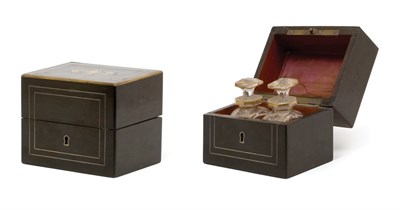 Lot 3585 - Brass Mounted Wood Perfume Dresser Box Height...