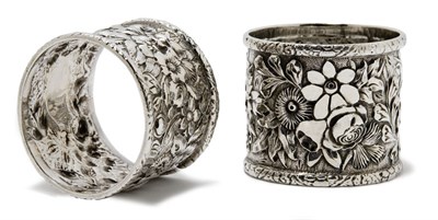 Lot 3615 - Pair of Tiffany & Co. Sterling Silver Napkin...
