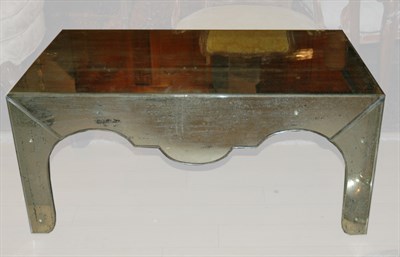 Lot 172 - Mirrored Glass Coffee Table Height 18 1/2...