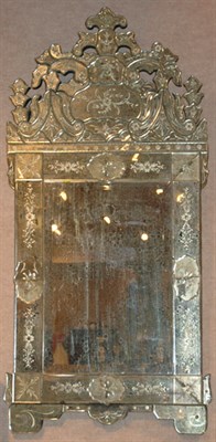 Lot 289 - Venetian Mirror Framed Mirror Height 52 inches,...