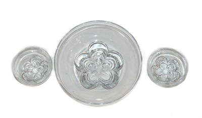 Lot 3539 - Daum Glass Dessert Service Comprising a bowl...