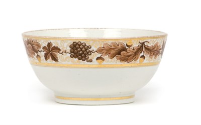 Lot 3574 - English Porcelain Bowl Diameter 6 1/4 inches.