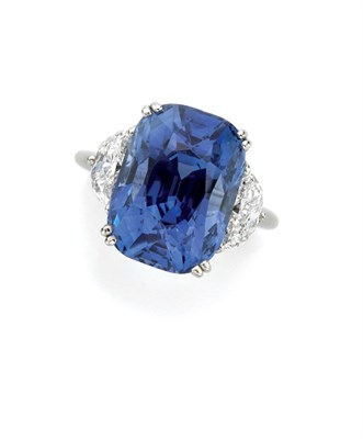 Lot 420 - Sapphire and Diamond Ring