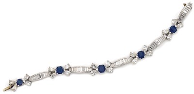 Lot 429 - Sapphire and Diamond Bracelet