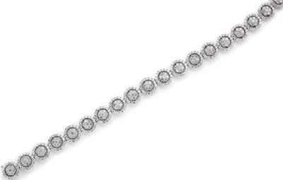 Lot 122 - Diamond Floret Bracelet