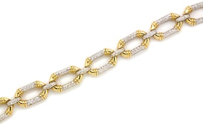 Lot 205 - Gold and Diamond Bracelet