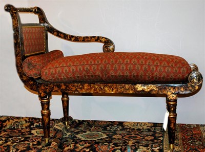 Lot 3349 - Regency Style Faux Tortoise Shell Painted...