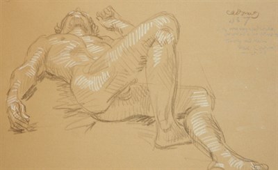 Lot 68 - Paul Cadmus American, 1904-1999 Reclining Male...