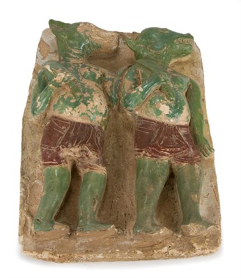 Lot 19 - Burmese Terra Cotta Tile Of rectangular form,...