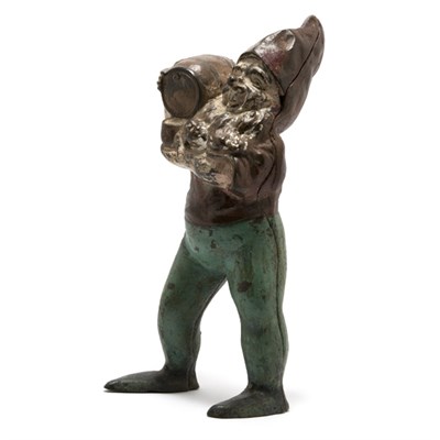 Lot 3130 - Cast Iron Painted Figural Doorstop Height 14...